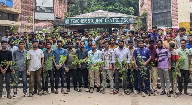 প্রধানমন্ত্রীর ২৫ কোটি বৃক্ষরোপণ কর্মসূচি বাস্তবায়নে হাবিপ্রবি ক্যাম্পাসে ছাত্রদলের ২ শতাধিক বৃক্ষরোপণ 